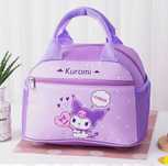 Kuromi fioletowa pojemna stylowa torba do ręki kuferek Sanrio