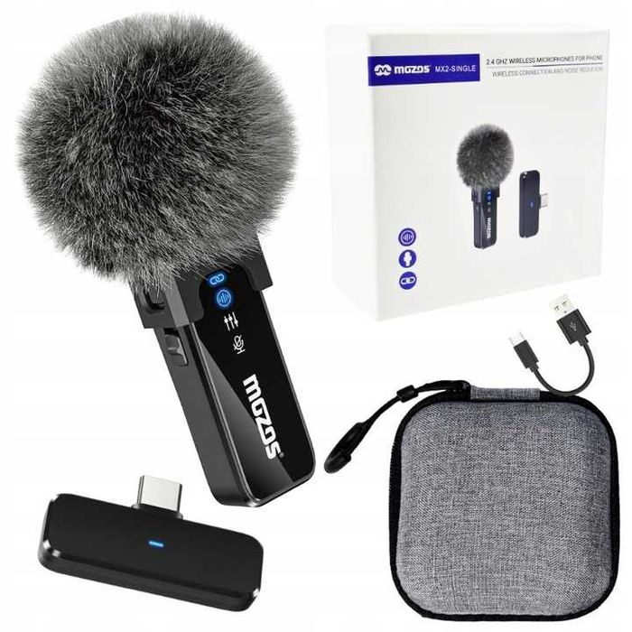 Mikrofon Krawatowy Do Telefonu USB-C Profesjonalny NOWY