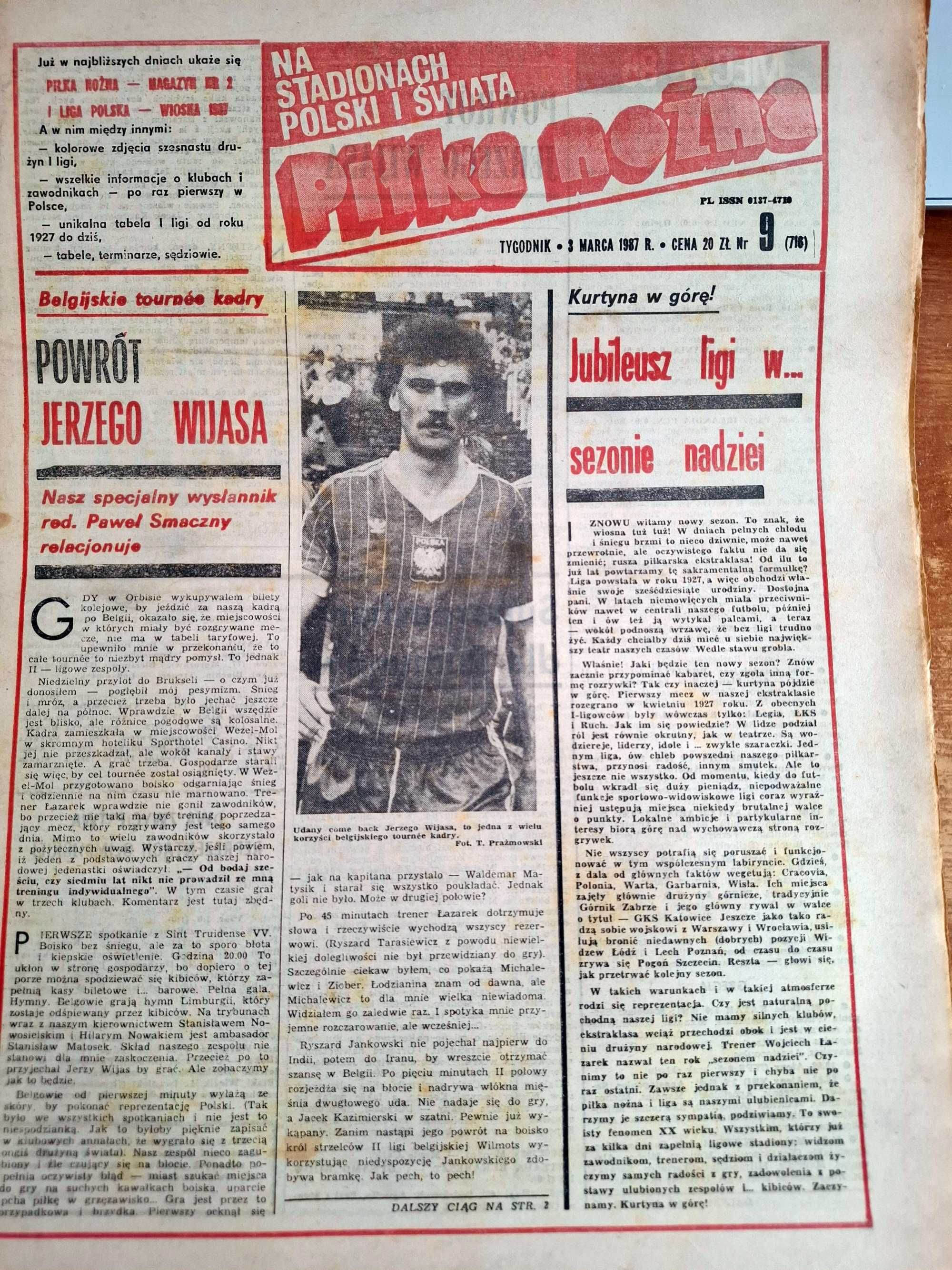 Tygodnik "Piłka Nożna" - rocznik 1987