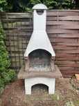 Grill murowany kamienny betonowy ogrodowy