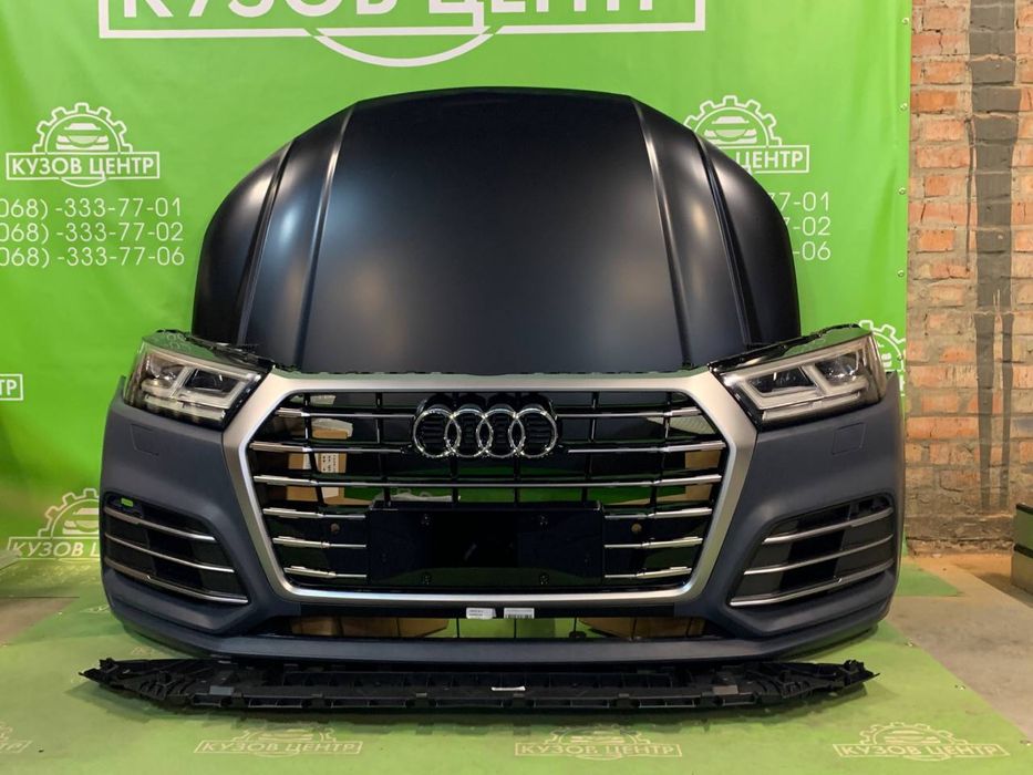 Бампер передний в сборе Audi Q5 2017 - 2020 в НАЯВНОСТІ sq5 решетка