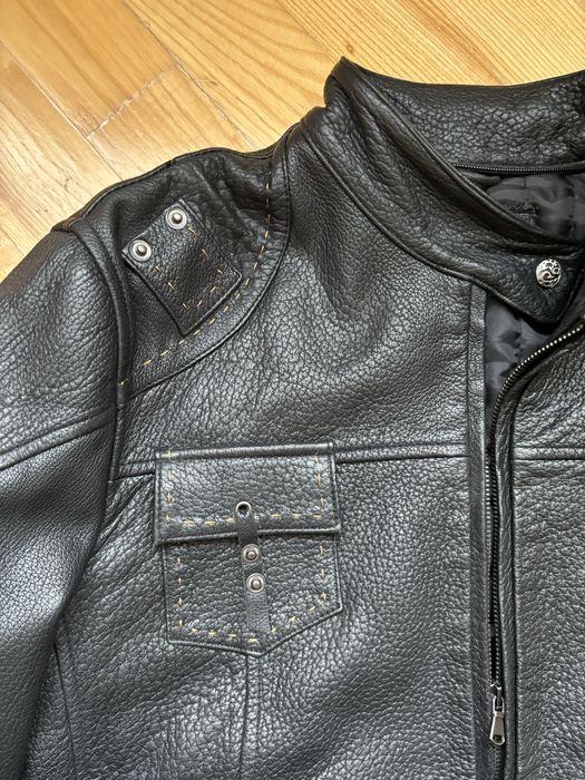 Нова шкіряна італійська чоловіча куртка Vera Pelle