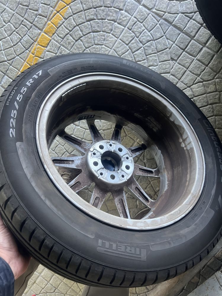 Jantes 17 bmw 5x112 com pneus quase novos