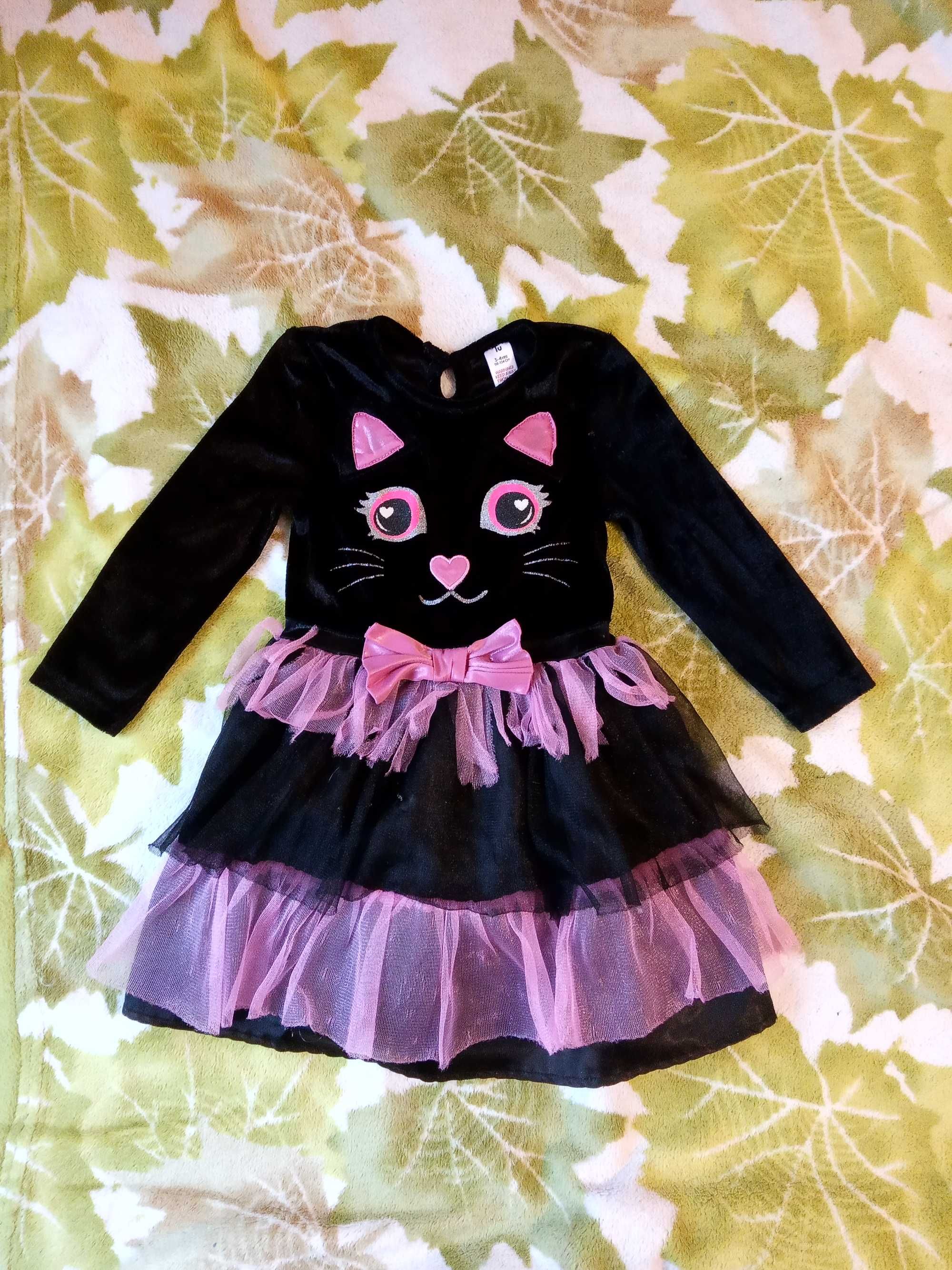 3-4г платье карнавальный костюм кошкечки кошка