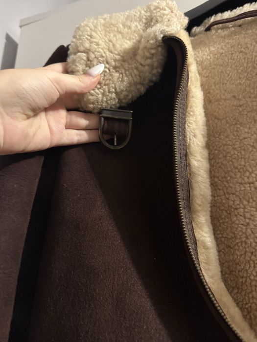 kożuch z naturalnej skóry owczej