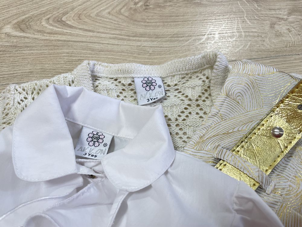 HM нарядный набор комплект юбка блузка кофта next на 2-4 года
