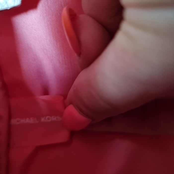 Michael Kors plecak plecaczek mały pudrowy róż logowany na ramiączkach