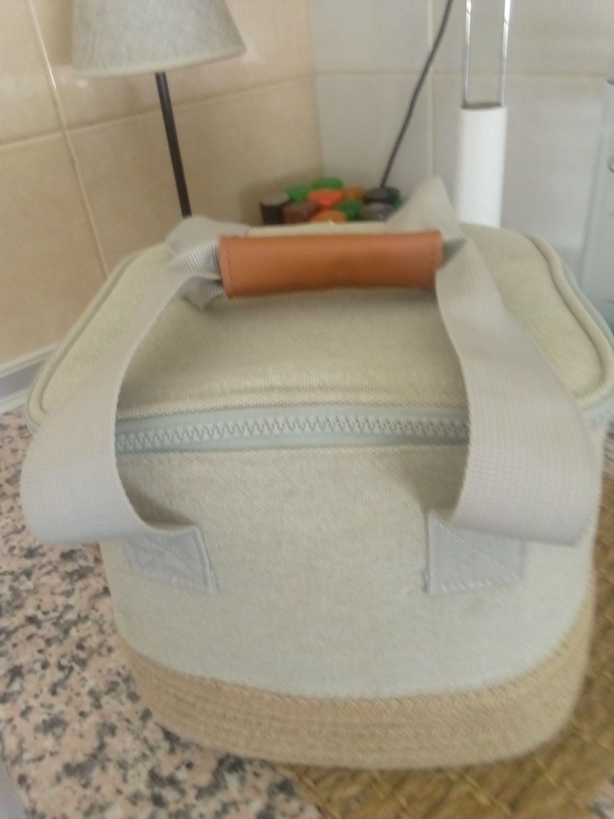 Mallinha térmica em lona e sizal