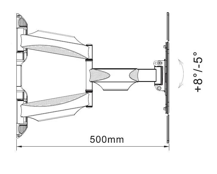 Uchwyt Reinston EU021 od 40" do 70" Max 45kg