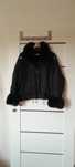 Jesienna kurtka oversize jeansowa z futerkiem ocieplana Varlesca zara