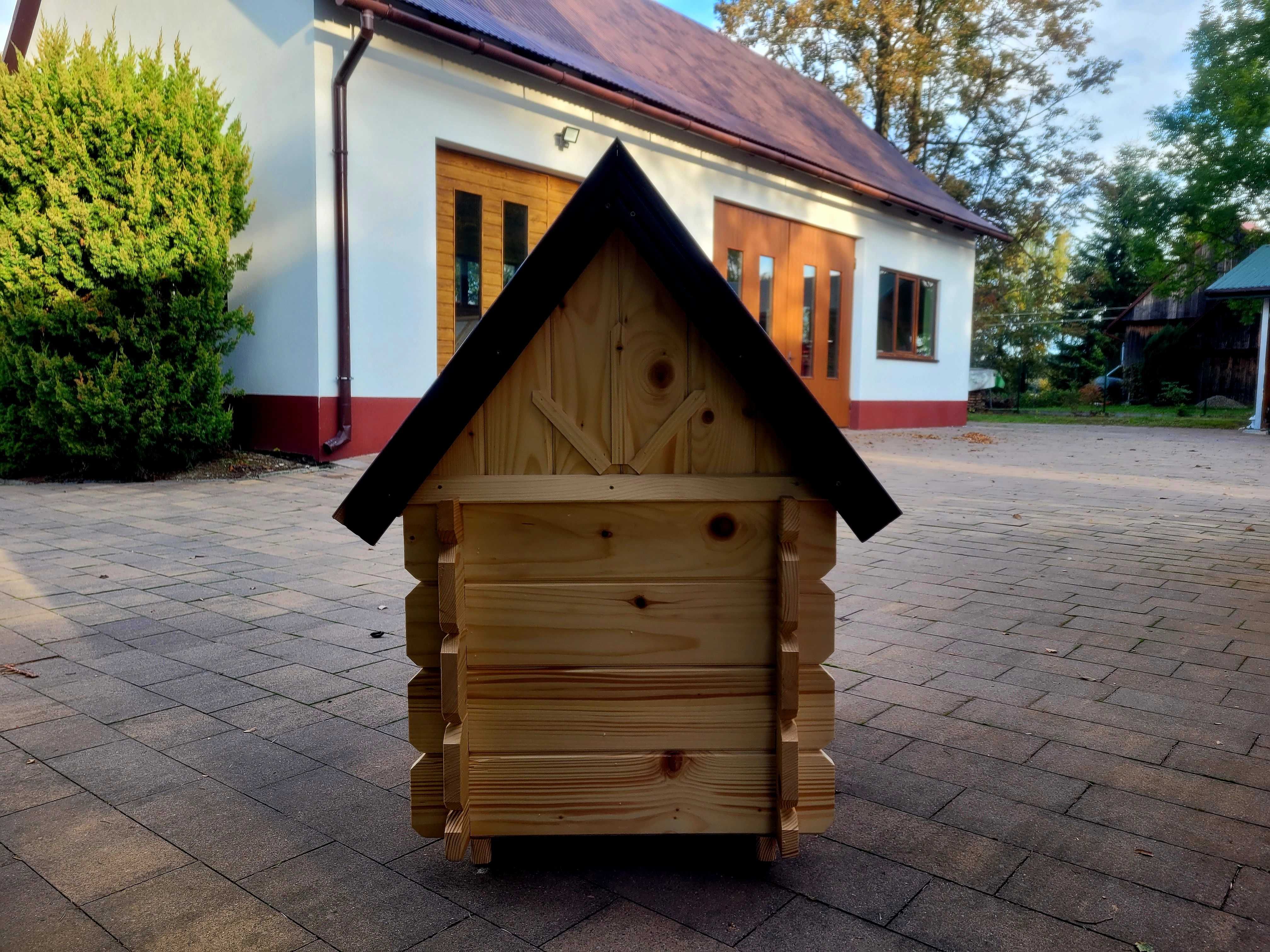 Buda dla psa w stylu góralskim zakopiańskim mała