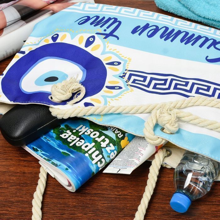 Duża torba plażowa torebka summer time lekka