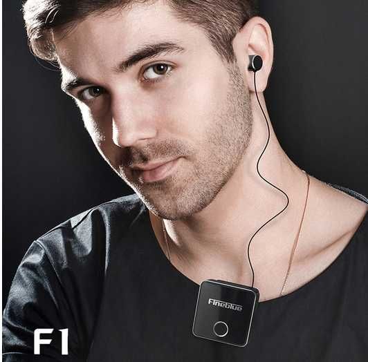 Fineblue F1 Bluetooth 5.0 Słuchawki Clip-on Czarne Nowe Komplet