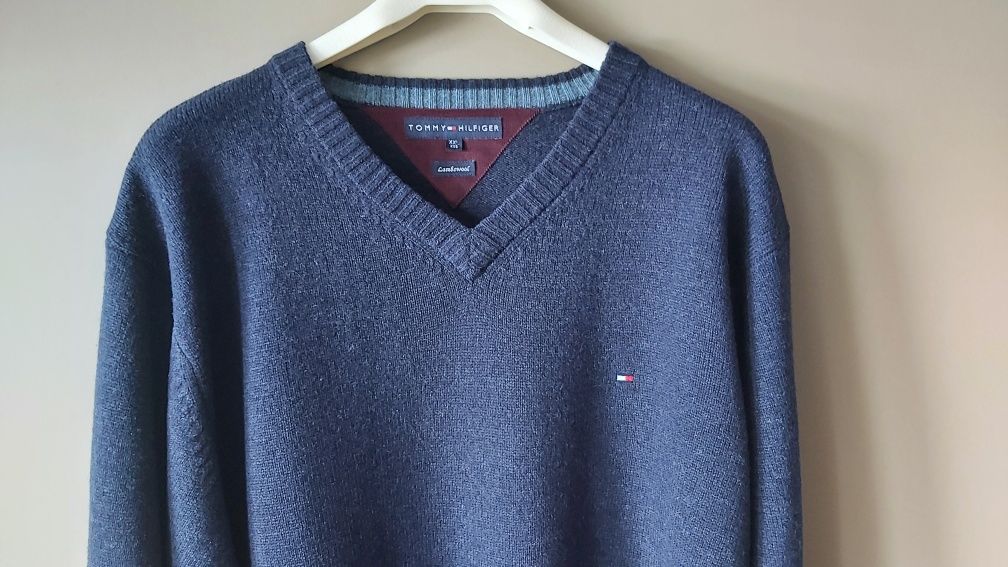 Tommy Hilfiger sweter XXL 100% lambs wool