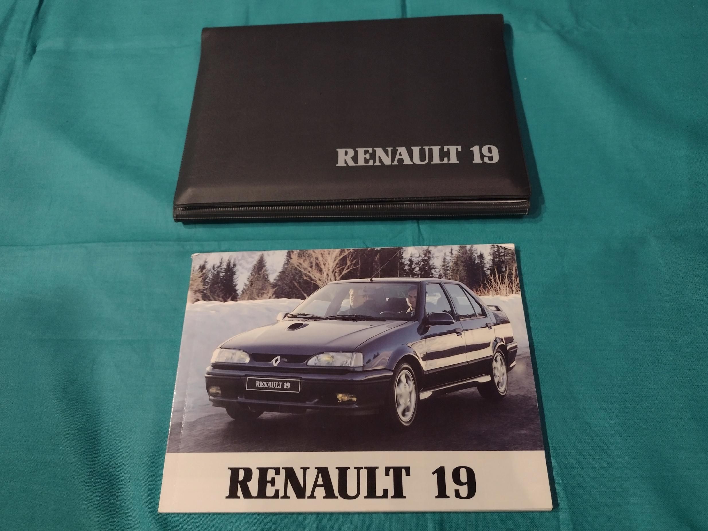 Renault 19 Instrukcja Książka Serwisowa Etui 1992