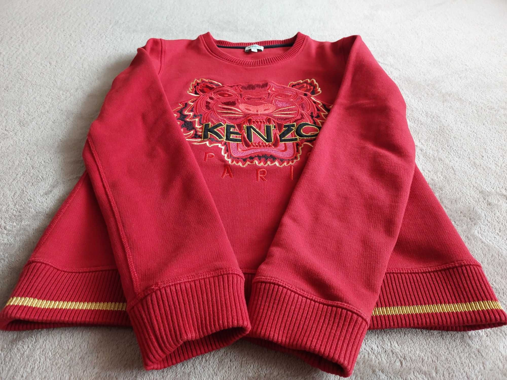 Джемпер Kenzo р S в красном цвете женский.  Оригинал