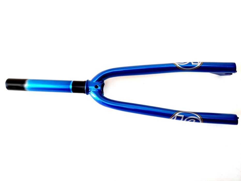 Nowy Lekki Widelec NOS GT Cr-Mo Racing BMX 1 1/8" 20" Niebieski