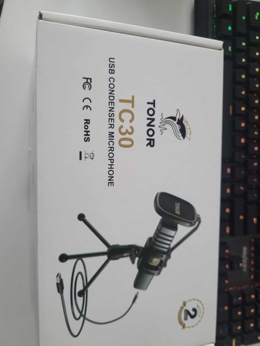 Mikrofon TONOR TC30 – jak nowy, komplet w pudełku