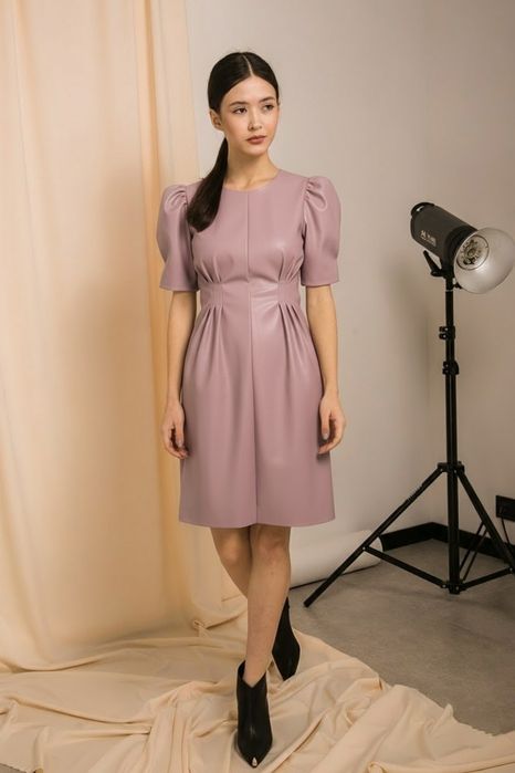 Сукня з еко шкіри, платье с єко кожи