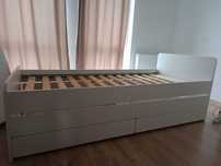 Łóżko IKEA Slakt 90 x 200 podwójne plus szuflady używane