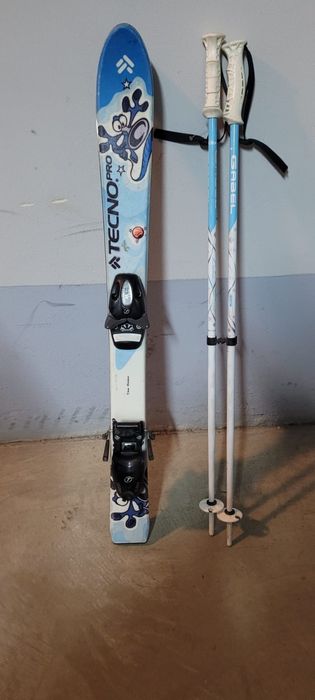 Narty + kijki Tecno Pro 90 cm