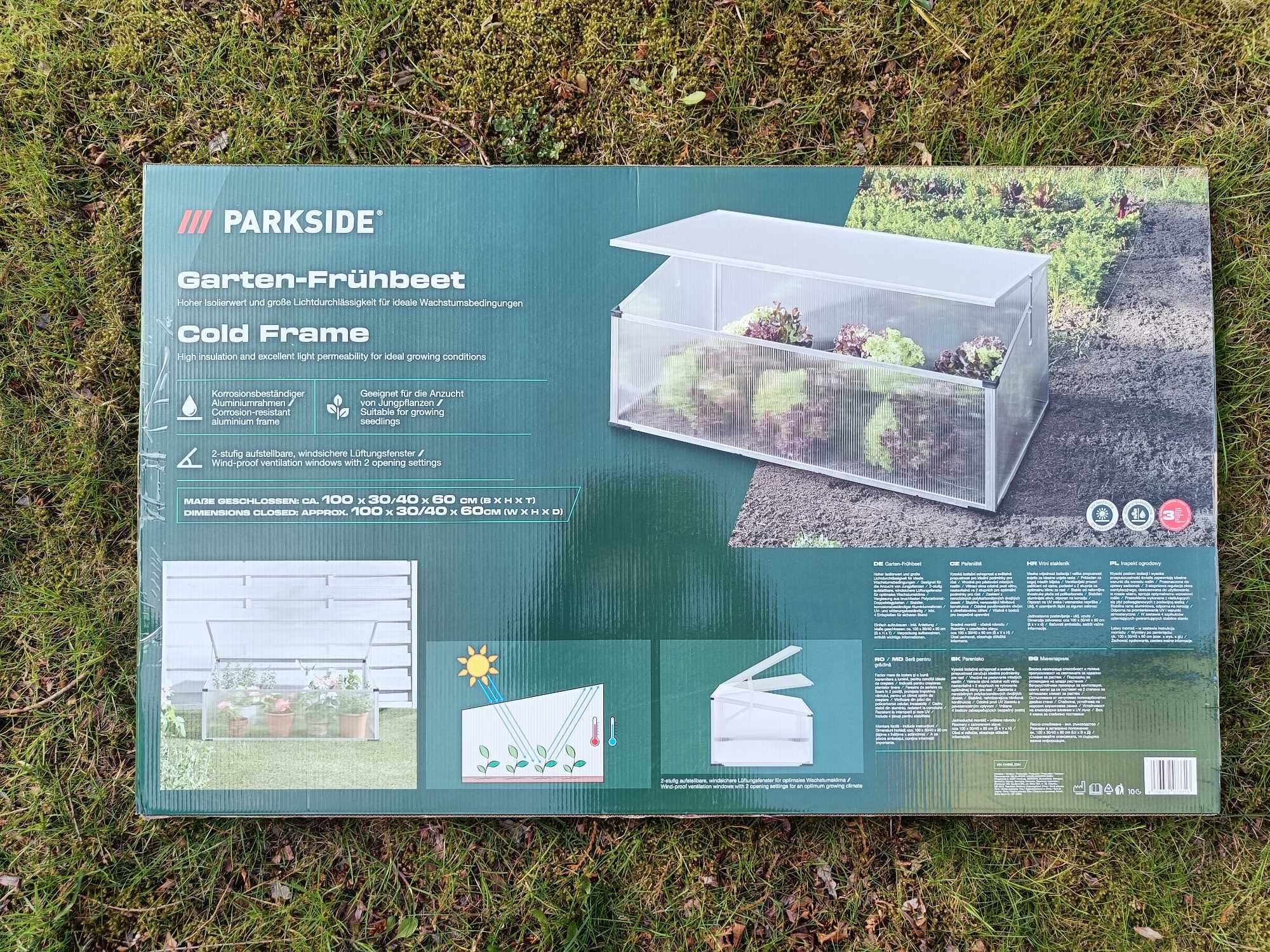 NOWY Inspekt ogrodowy mała szklarnia Parkside ochrona przed ślimakami