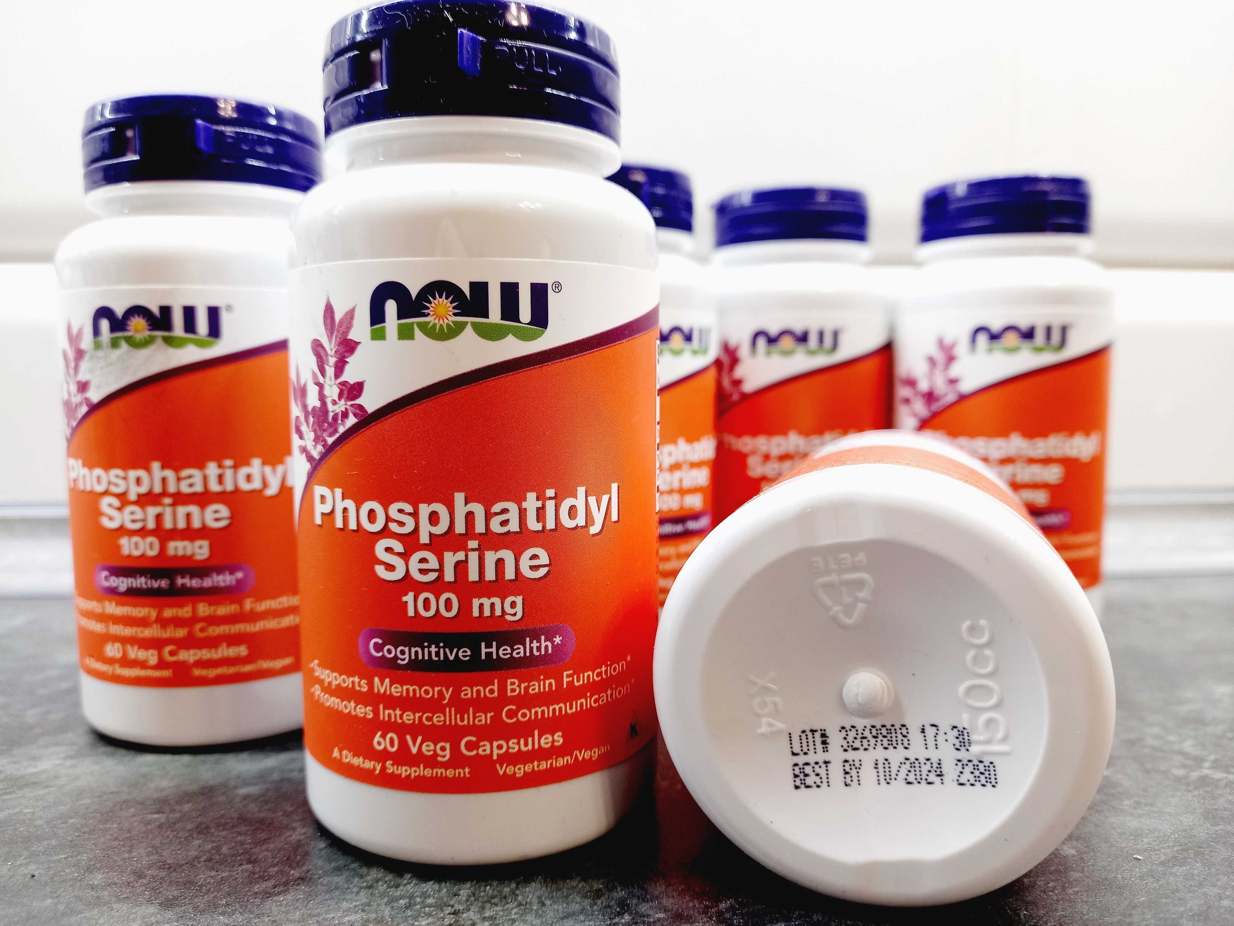 Now Foods, Phosphatidyl Serine 100 мг (60 капс.), фосфатидилсерин