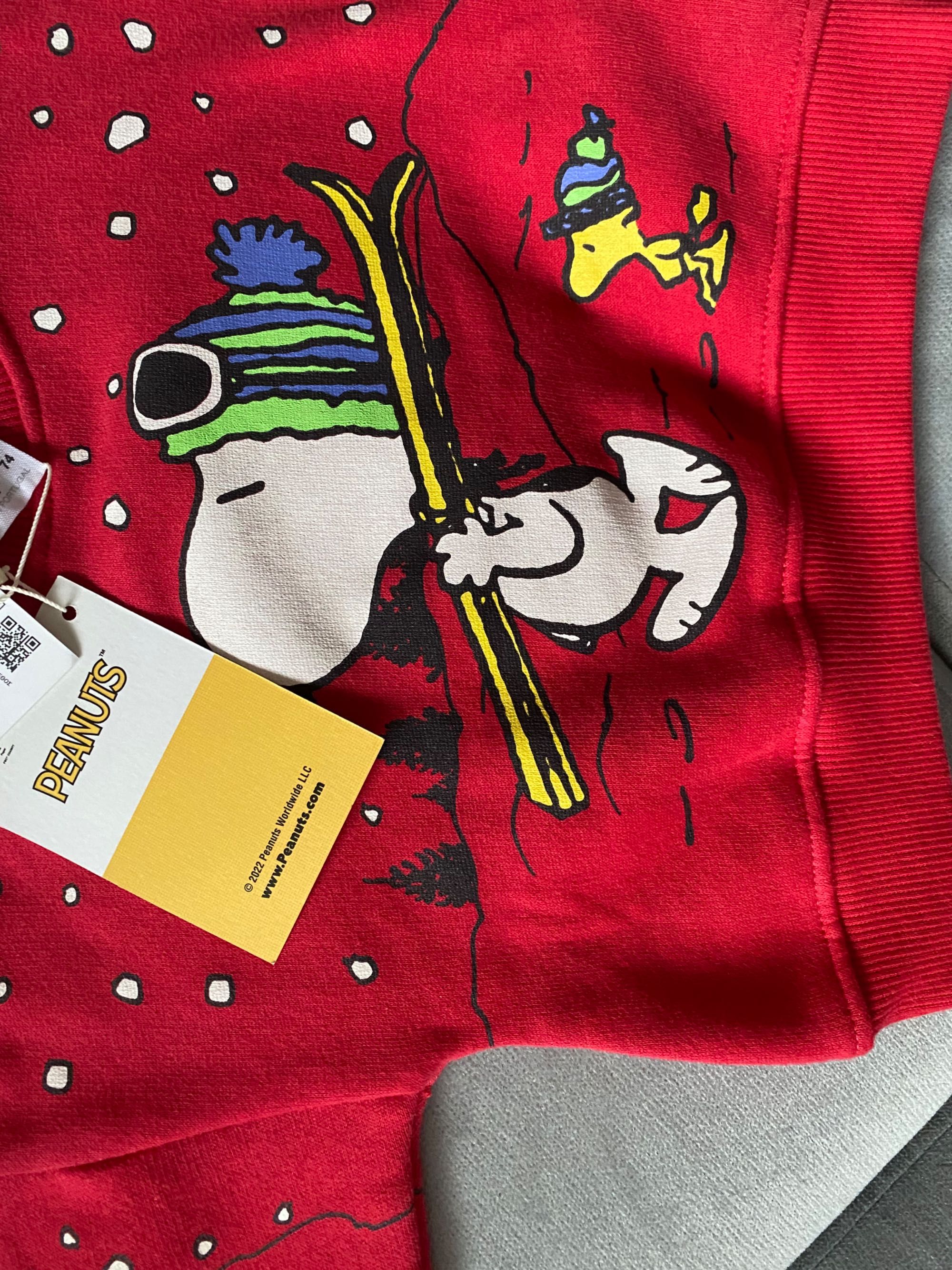 Bluza ZARA nowa z metką rozmiar 74 Snoopy czerwona