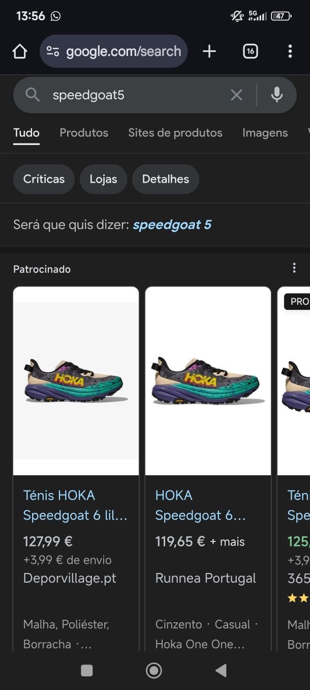 Tênis hoka novo nunca usado