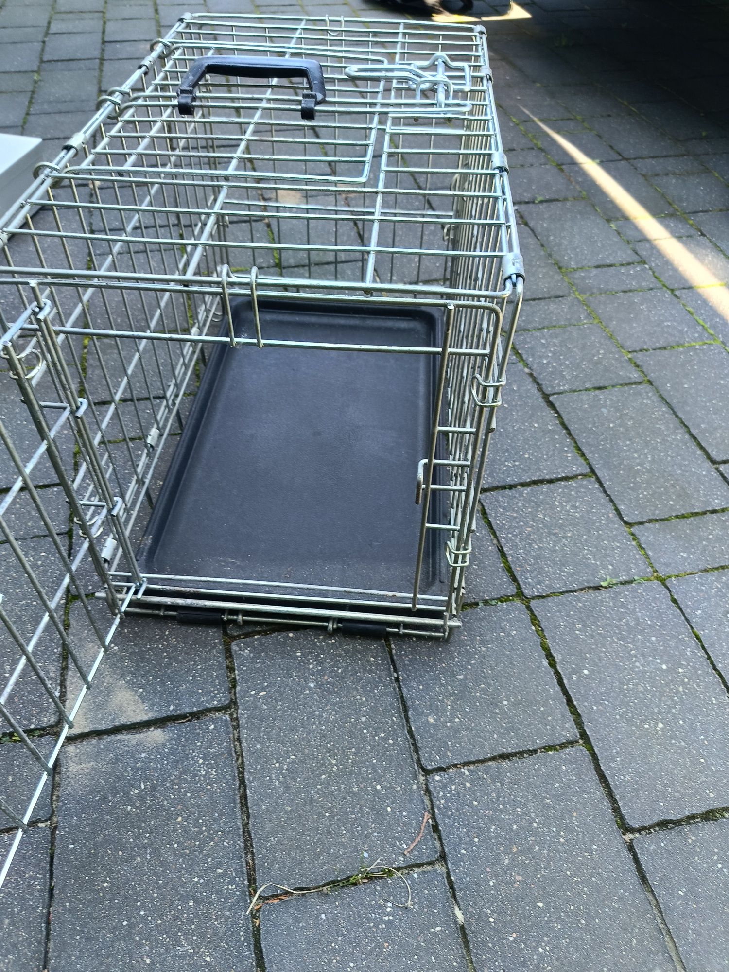 Druciana klatka składana dla zwierząt