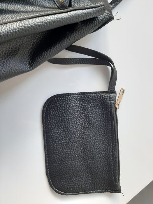 Torebka mała czarna worek NOWA