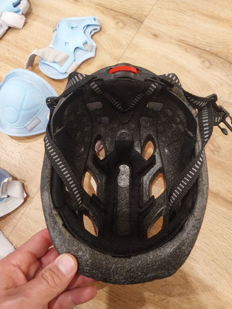 Zestaw ochraniaczy kask Spokey rolki rower hulajno dziecięcy jak nowy