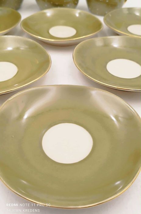 Serwis kawowy Ewa Tułowice proj. L. Kowalska 1959r vintage retro prl