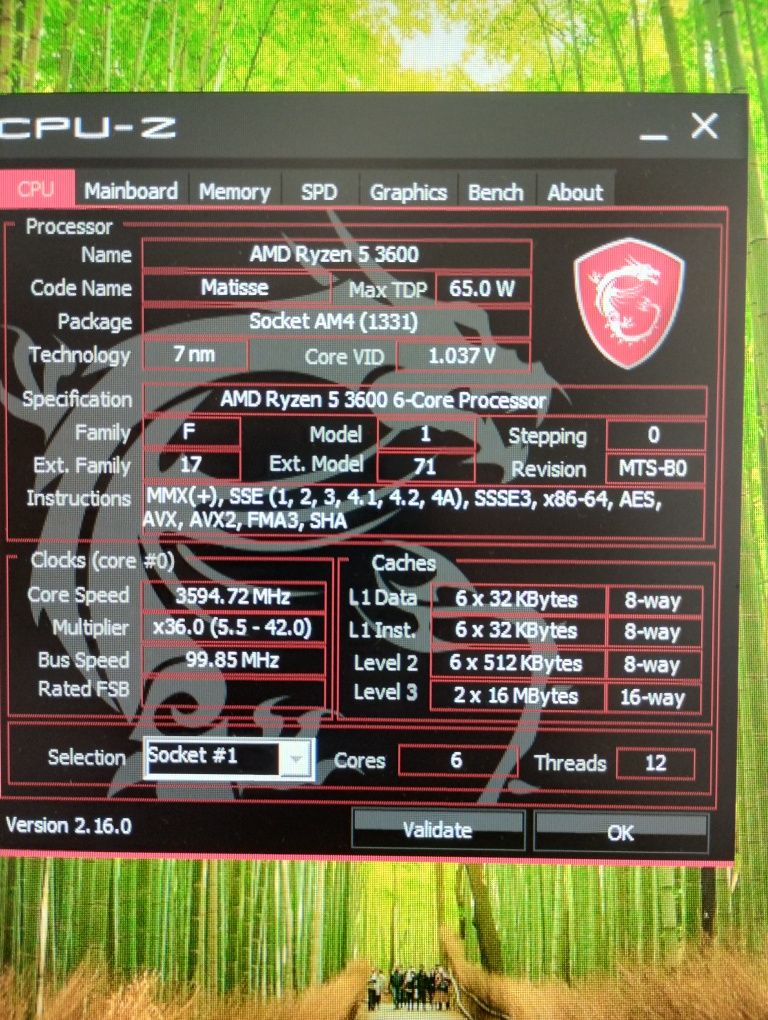 Gamingowy komputer monitor cały zestaw ryzen 5 3600 rx580 strix