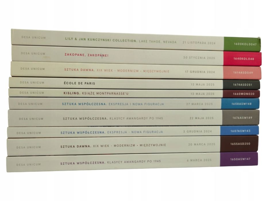 10x Katalogi Aukcyjne Desa Unicum 2024 -25 Sztuka Dawna