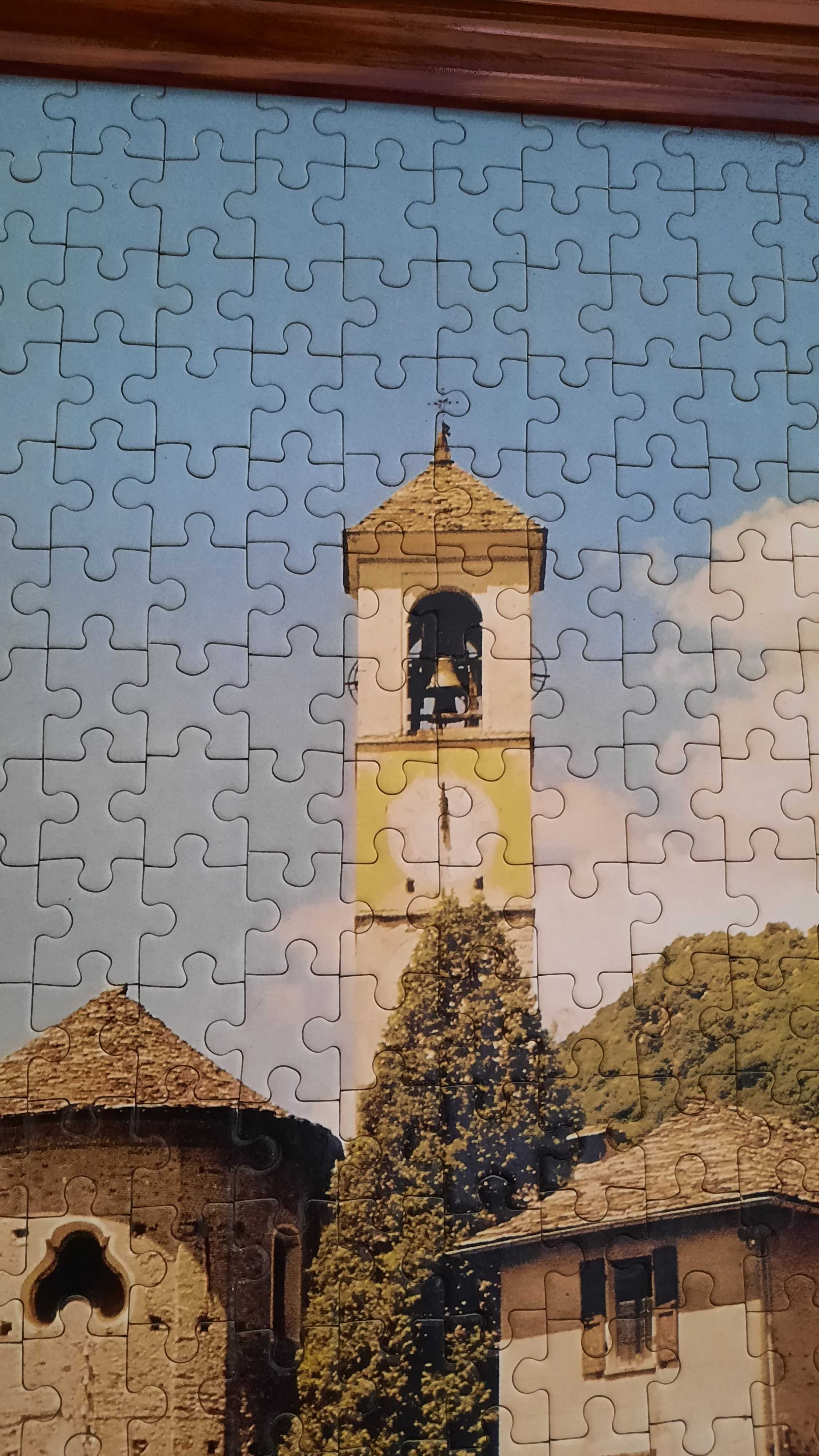 quadro puzzle grande caixilho em madeira