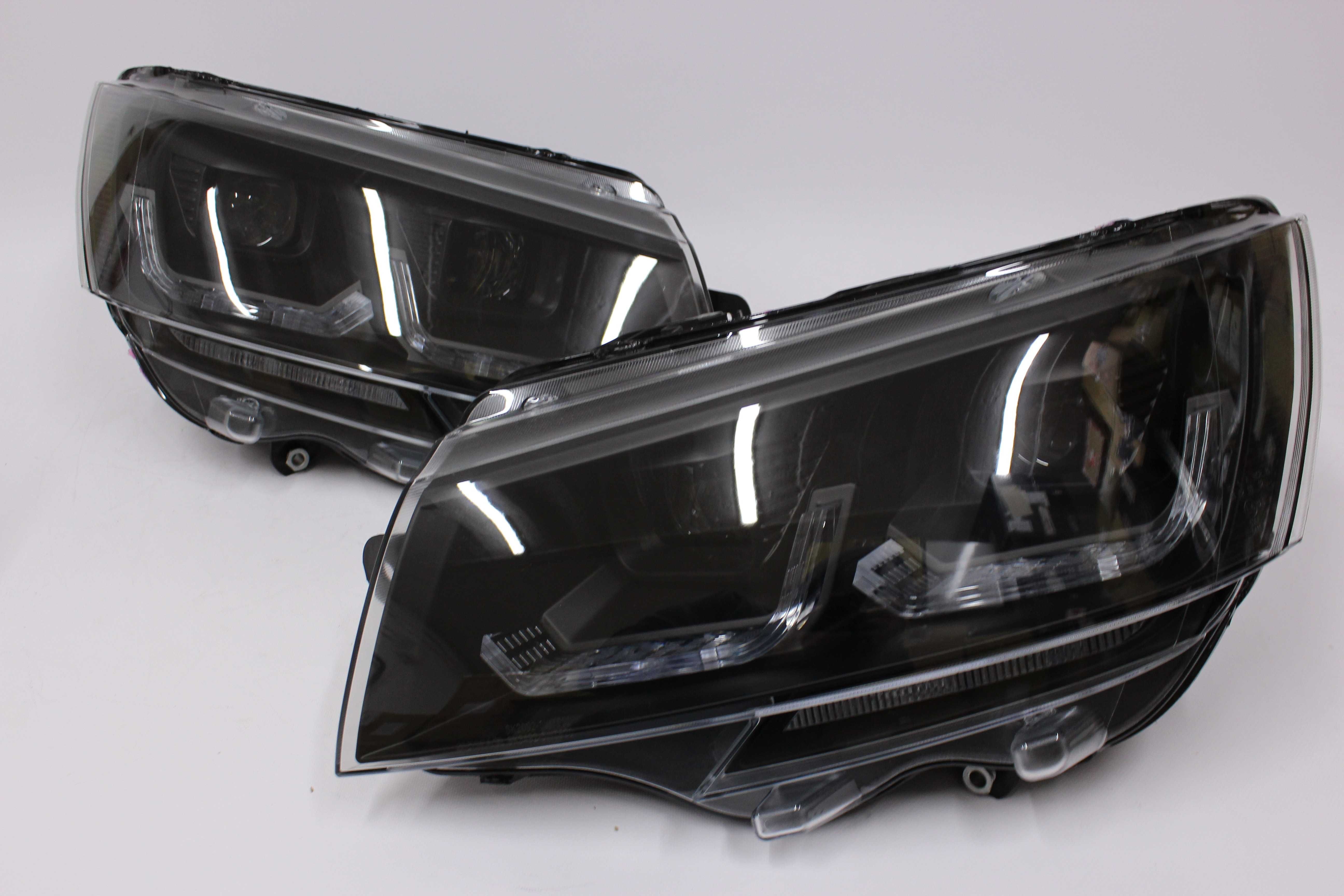 Lampy przednie przód VW T6 20-24 T6.1 DRL LED BAR Neon Black Dynamic