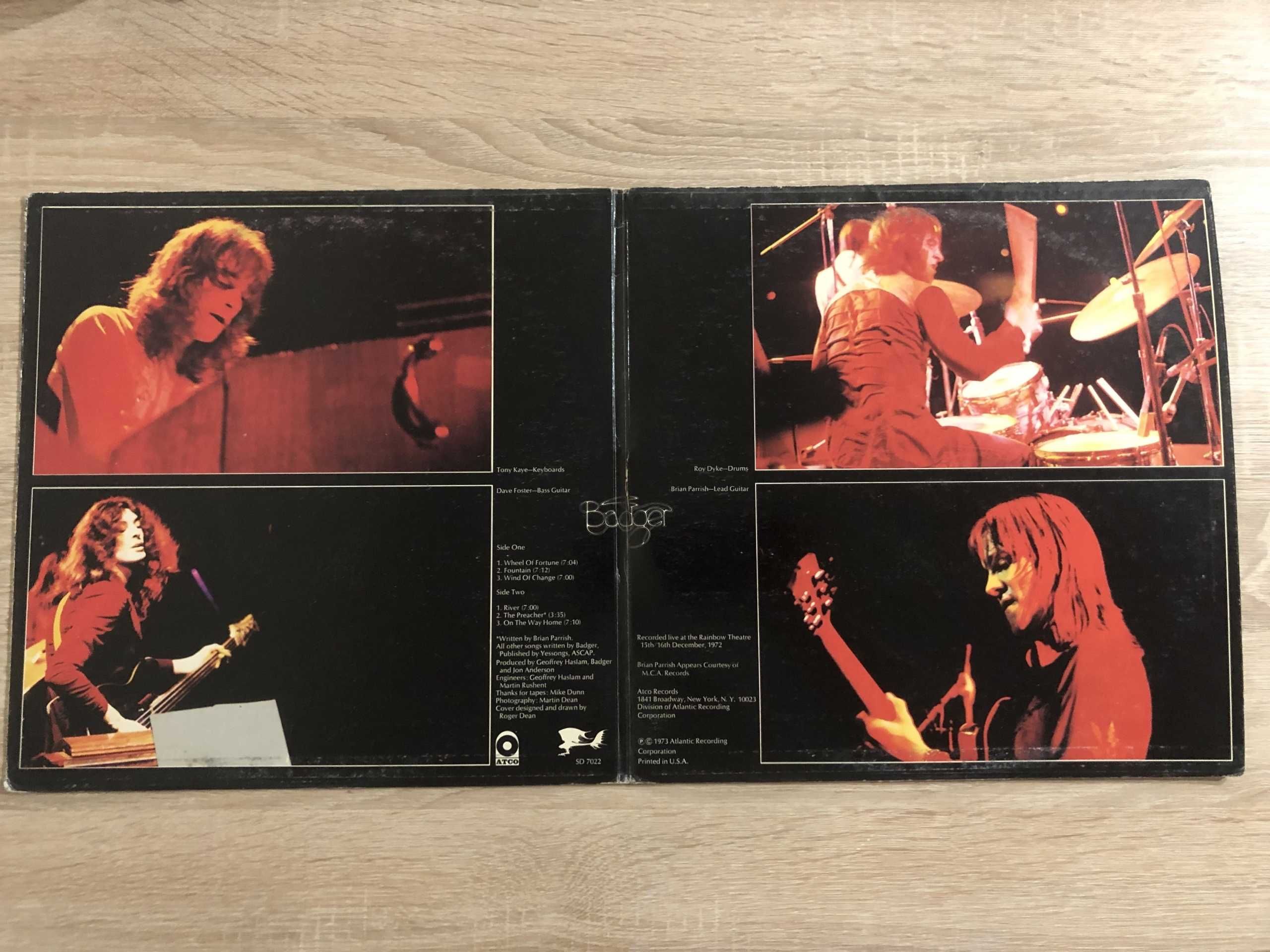 Badger One Live Badger USA 1973 VG+ LP