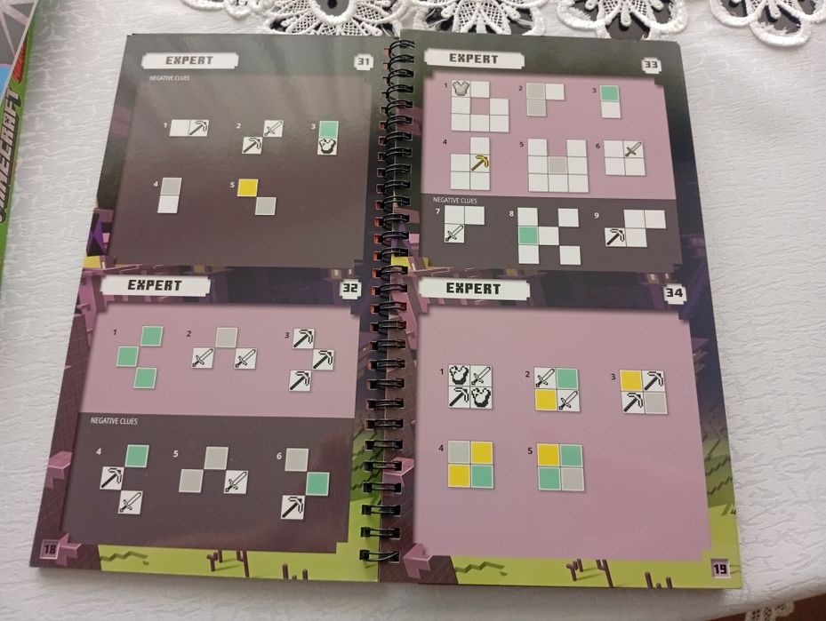 Minecraft puzzle gra magnetyczna