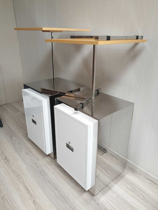 półka szafka nierdzewna szuflady regał z szufladami półka