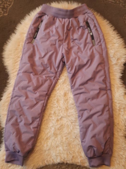 Spodnie narciarskie zimowe ocieplane rozmiar 140 cm
