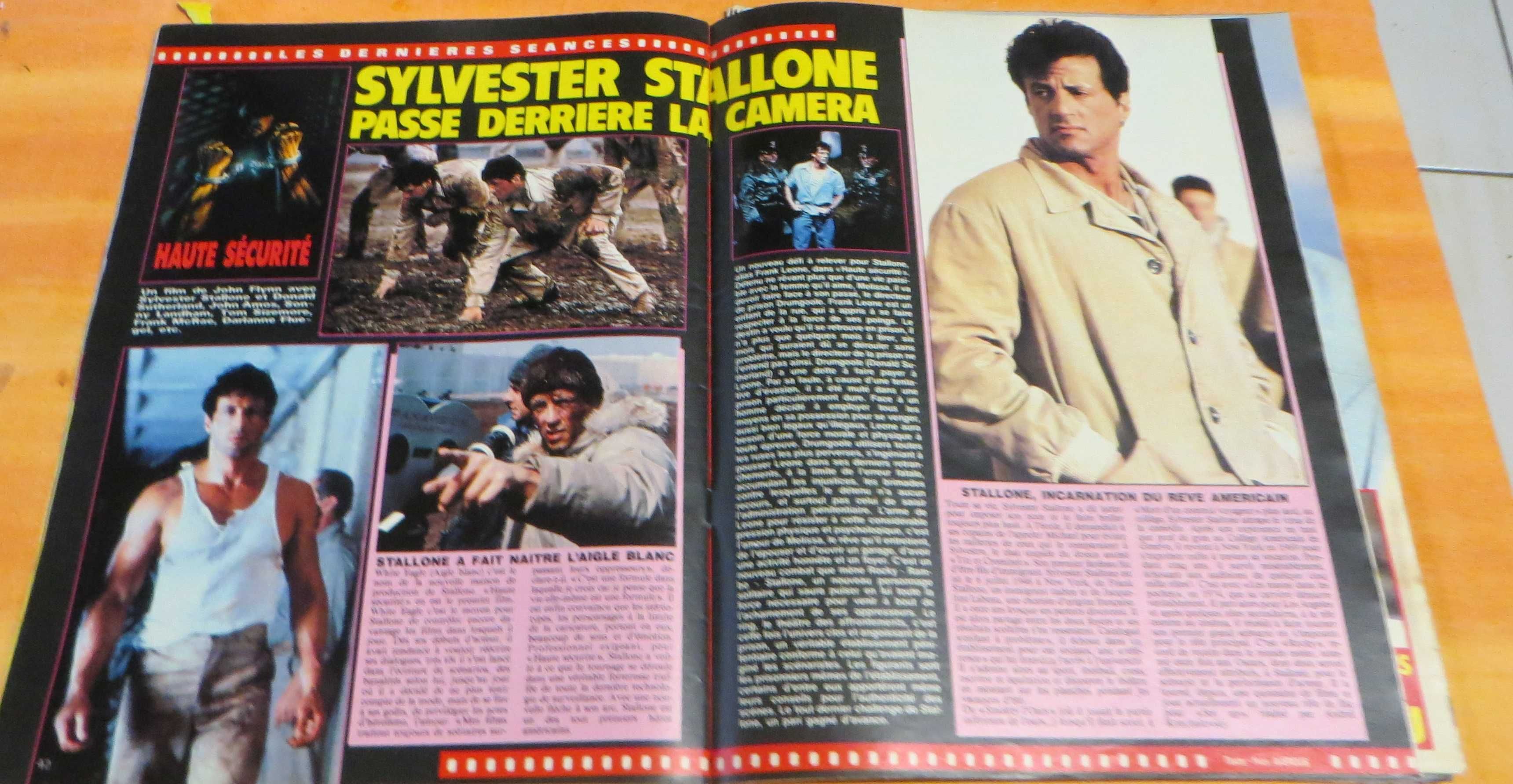 Revista Música Salut Goldman, Stallone e Poster David Hallyday - 1989