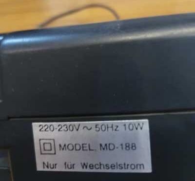 Lampa ultrafiolet tester banknotow niemiecka