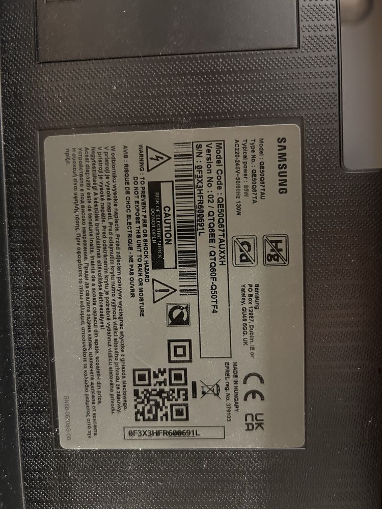 Części do Samsung Model: QE50Q87 TAU