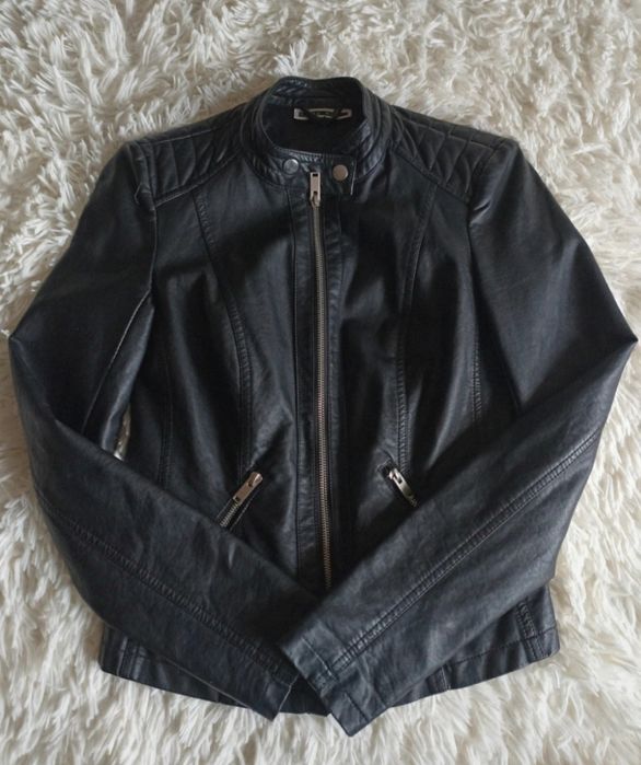 Czarna ramoneska, kurtka damska rozmiar XS