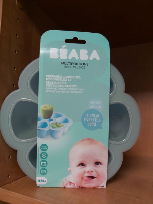 Beaba foremka taca na żywnośc dla dziecka 3m+ silikonowa 6x150ml