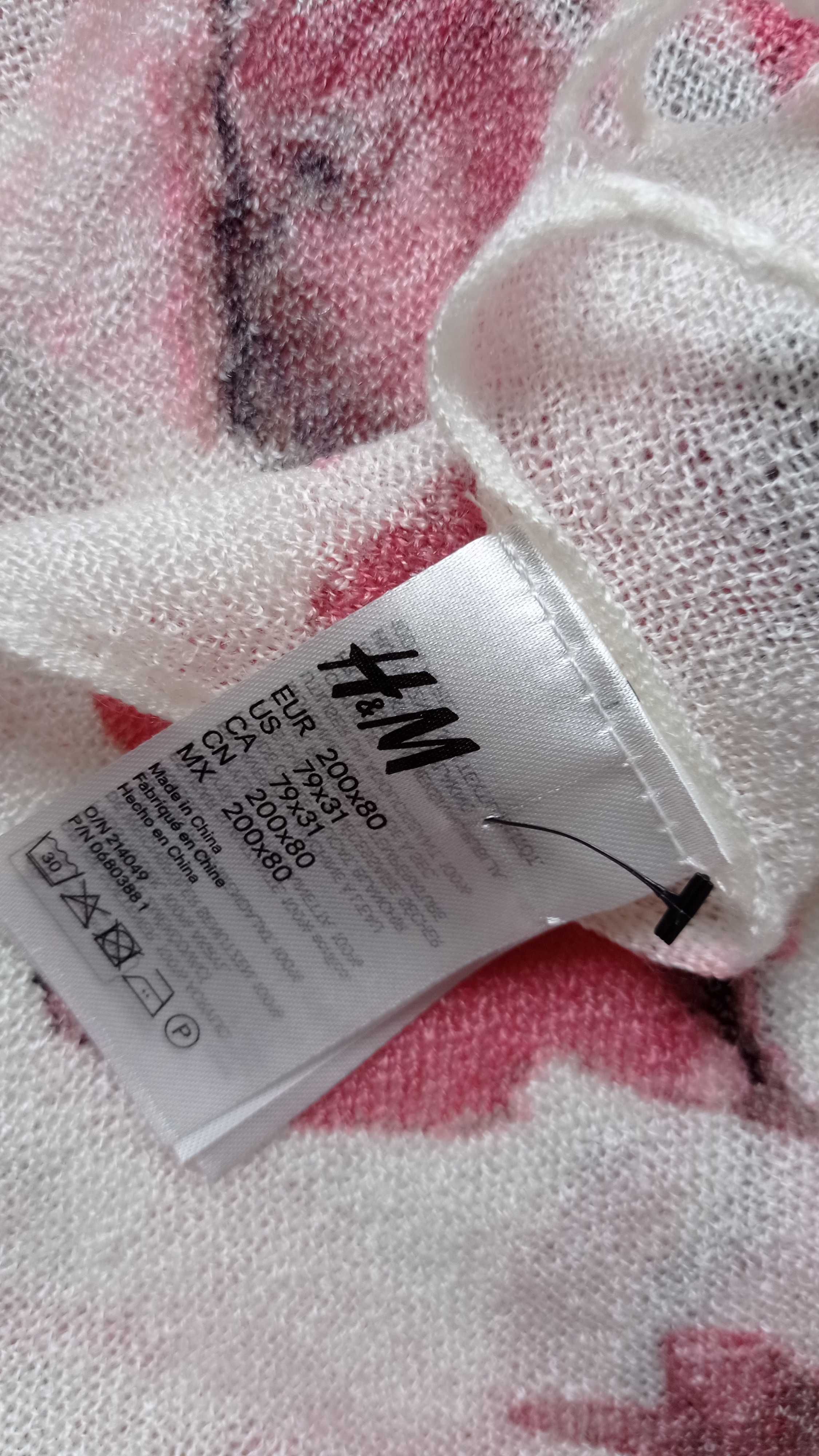 Shal skarf w kwiaty H&M