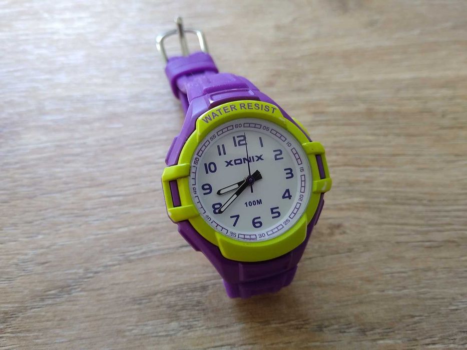 zegarek dziecięcy sportowy wodoszczelny XONIX - nie działa USZKODZONY