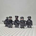 Zestaw figurki kompatybilne z lego 5 sztuk swat antyterrorysci wojsko