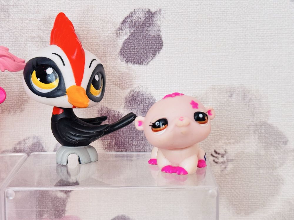 Duży zestaw figurek Littlest Pet Shop LPS Hasbro,byczek,jeż,fretka